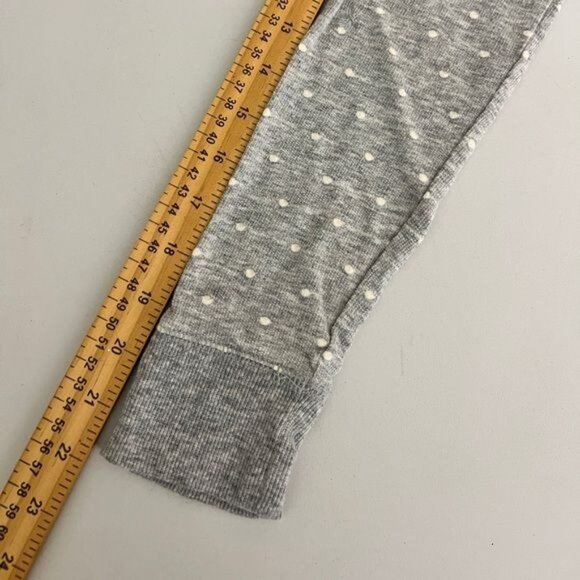 SO Women's Long Sleeve Polka Dot Sweater Gray White Size Medium - Picture 10 of 11